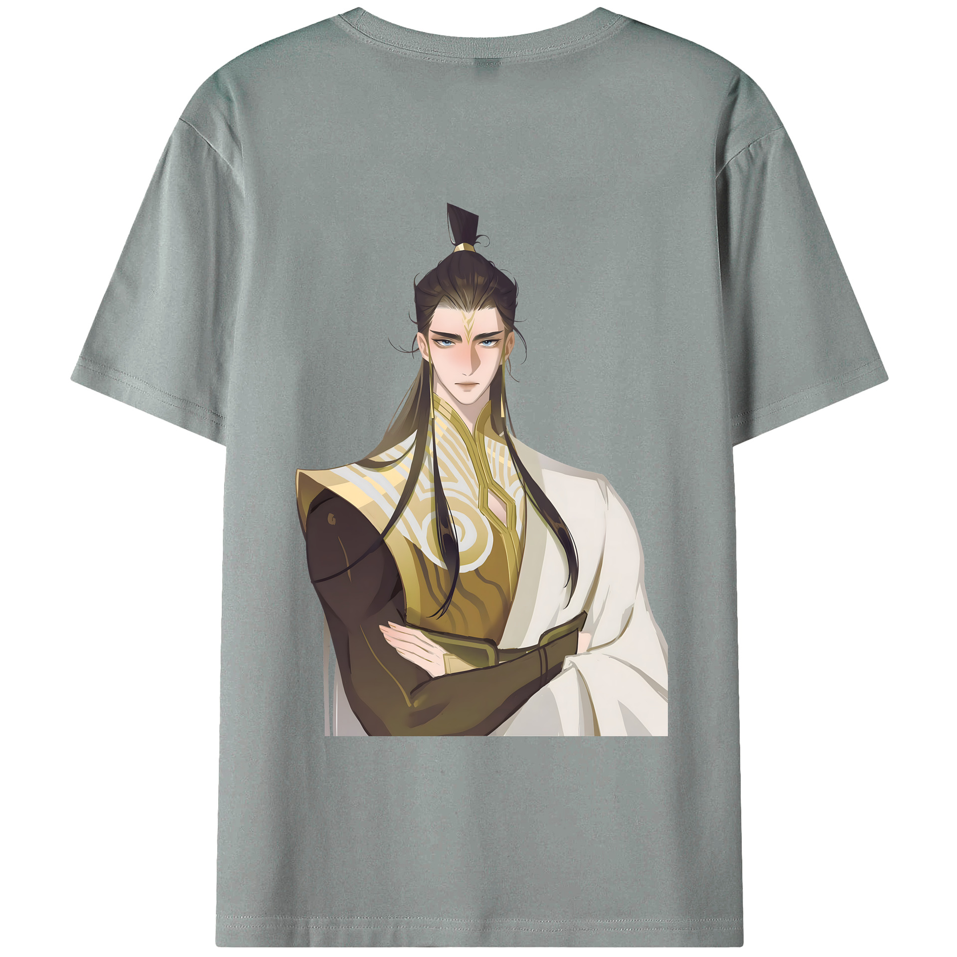 （画像用） Ne Zha 2 ナタ 魔童の大暴れ 綿100％ メンズ半袖Tシャツ（バックプリント） 通気性